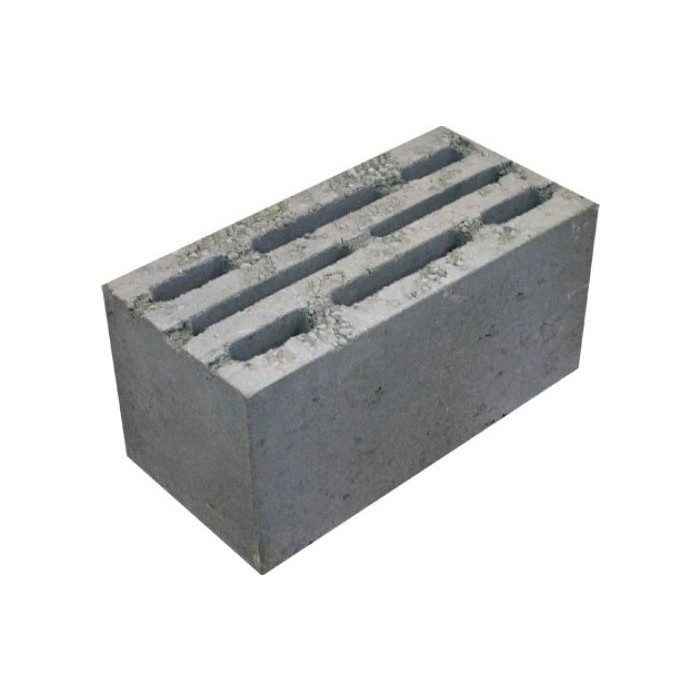 Блок керамзитобетонный К8у восьмищелевой D1200 390х190х188